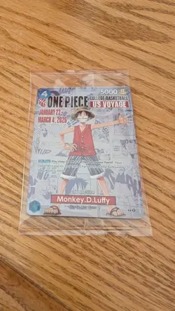 One Piece Monkey D. Luffy US Voyage Promo Card college basketball - Image 1