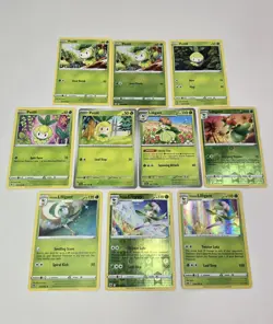 Pokemon Card Lot Of 10 Various Petilil & Lilligant Collection Reverse Holo Rare - Image 2