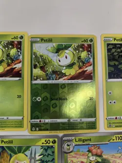 Pokemon Card Lot Of 10 Various Petilil & Lilligant Collection Reverse Holo Rare - Image 4