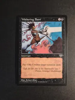 Withering Boon (Mirage) Regular MTG - Image 1