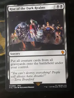 Rise of the Dark Realms , Commander Final Fantasy , NM ,MTG,FREE SHIPPING - Image 1