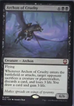 Archon of Cruelty - Commander: Modern Horizons 3: #197, MTG Nm C252 - Image 1