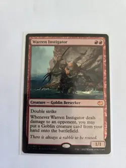 Warren Instigator Duel Decks Merfolk vs. Goblins Foil, Magic the Gathering NM - Image 1