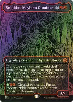 Solphim, Mayhem Dominus *Oilslick Foil* - ONE-BF - NM - Magic The Gathering MTG - Image 1