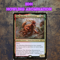 EDH - Howling Abomination Spellslinger, MTG Commander Deck, Gruul, Bracket 2 - Image 1