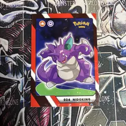 2025 Pokemon Kanto Full House - Circles Holo Common - Nidoking #034 - Image 1
