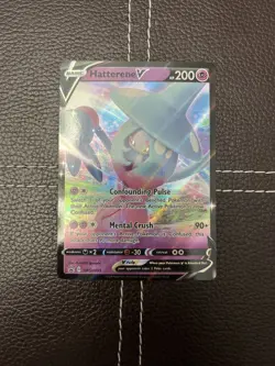 Pokemon TCG - Hatterene V - SWSH055 Sword & Shield Promo - NM Ultra Rare (2020) - Image 1