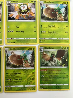 Pokemon Tcg Lot of 12 Rowlet, Dartrix, Decidueye Reverse Holo Common basic - Image 3