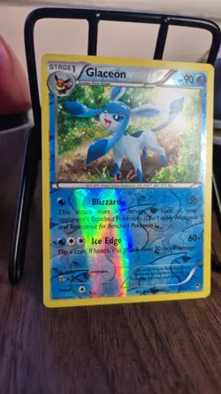 Pokemon TCG Glaceon Furious Fists Reverse Holo Rare 19/111 LP - Image 2