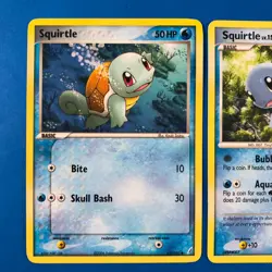 Squirtle VTG LOT 63/100 EX Crystal Guardians & Secret Wonders 112/132 Pokemon LP - Image 2