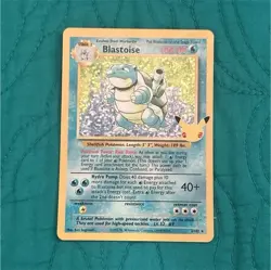 Pokemon Blastoise 2/102 Base Set Holo Rare English Wizards of the Coast 1999 - Image 1