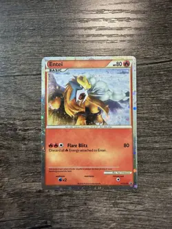 Pokemon 2010 Entei HGSS20 Promo Heart Gold Soul Silver Holo LP - Image 1