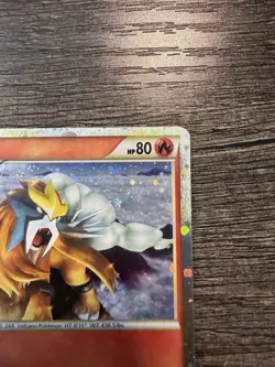 Pokemon 2010 Entei HGSS20 Promo Heart Gold Soul Silver Holo LP - Image 3