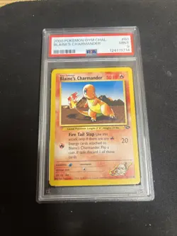PSA 9 - 2000 POKEMON GYM CHALLENGE #60 BLAINE'S CHARMANDER - Image 1