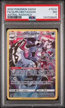 Pokemon TCG Galarian Obstagoon Astral Radiance, TG10/TG30 - Image 1