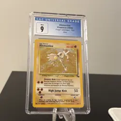 CGC 9 POKEMON HITMONLEE FOSSIL HOLO 7/62 - Image 3