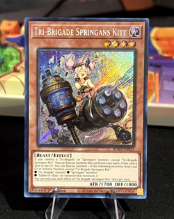 Tri-Brigade Springans Kitt - BPRO-EN025 - Secret Rare MINT Yugioh 1st Edition - Image 1