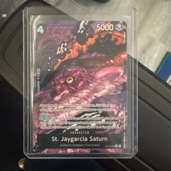 One Piece TCG St. Jaygarcia Saturn (Alternate Art) OP13-083 Carrying On His Will - Image 1