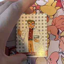 2025 Pokemon Kanto Full House - Circles Holo Professor Oak Character Card - P5 - Image 2