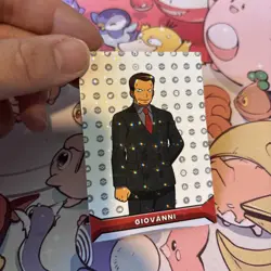 2025 Pokemon Kanto Full House - Circles Holo Giovanni Character Card - P7 - Image 2