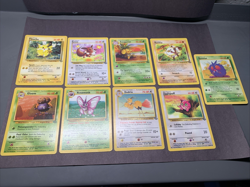 Pokemon TCG Jungle Unlimited Non Holo Rare Lot of 9 Cards WOTC VTG 1999 - Image 1