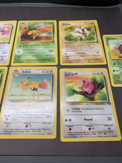 Pokemon TCG Jungle Unlimited Non Holo Rare Lot of 9 Cards WOTC VTG 1999 - Image 3