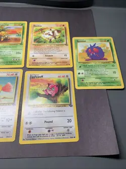 Pokemon TCG Jungle Unlimited Non Holo Rare Lot of 9 Cards WOTC VTG 1999 - Image 4