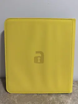 Vault X Yellow Card Binder 12-Pocket Exo-TecR Zip- Side-loading, Holds 480 Cards - Image 2