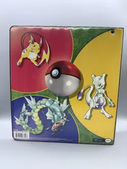 Vintage WOTC Pokemon Trading Card Game 3 Ring Binder Snorlax And Meowth - Image 2