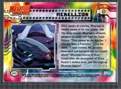 Topps Mewtwo Strikes Back Rebellion Holo Foil Vintage Card - LP - Image 2