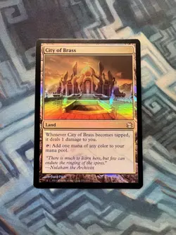 MTG Foil City of Brass NM- Modern Masters - Image 1