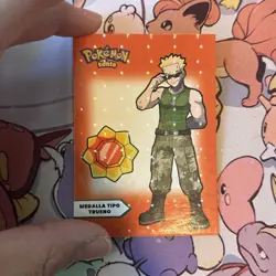 2025 Pokemon Kanto Full House - Circles Holo Gym Leaders - Lt. Surge - L3 - Image 2