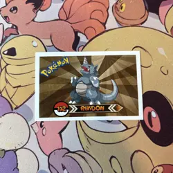 Rhydon #112 - 2022 Pokemon Indigo League Sticker Set (Peru) - Image 1