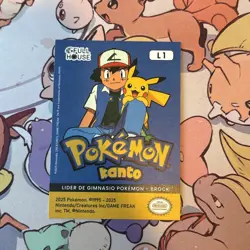 2025 Pokemon Kanto Full House - Circles Holo Gym Leaders - Brock - L1 - Image 3