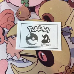 Dragonair #148 - 2022 Pokemon Indigo League Sticker Set (Peru) - Image 2