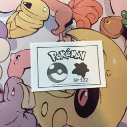 Ditto #132 - 2022 Pokemon Indigo League Sticker Set (Peru) - Image 2