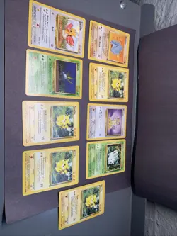 Pokemon TCG Jungle Unlimited Non Holo Rare Lot of 9 Cards WOTC VTG 1999 Pikachu - Image 1