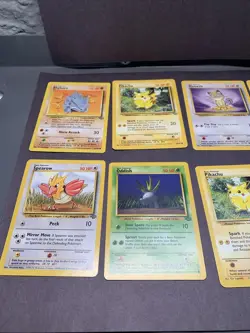 Pokemon TCG Jungle Unlimited Non Holo Rare Lot of 9 Cards WOTC VTG 1999 Pikachu - Image 2