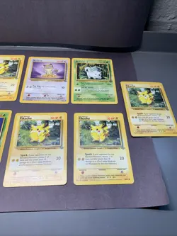 Pokemon TCG Jungle Unlimited Non Holo Rare Lot of 9 Cards WOTC VTG 1999 Pikachu - Image 3