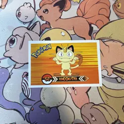 Meowth #052 - 2022 Pokemon Indigo League Sticker Set (Peru) - Image 1