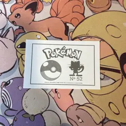 Meowth #052 - 2022 Pokemon Indigo League Sticker Set (Peru) - Image 2