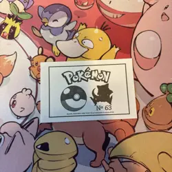 Abra #063 - 2022 Pokemon Indigo League Sticker Set (Peru) - Image 2