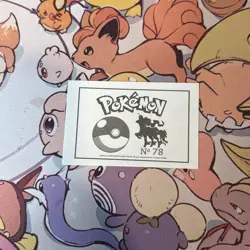 Rapidash #078 - 2022 Pokemon Indigo League Sticker Set (Peru) - Image 2