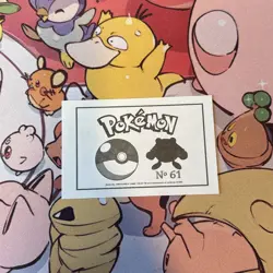 Poliwhirl #061 - 2022 Pokemon Indigo League Sticker Set (Peru) - Image 2