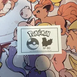 Slowbro #080 - 2022 Pokemon Indigo League Sticker Set (Peru) - Image 2