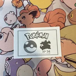 Nidoking #034 - 2022 Pokemon Indigo League Sticker Set (Peru) - Image 2