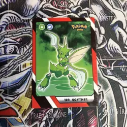 2025 Pokemon Kanto Full House - Circles Holo Common - Scyther #123 - Image 1