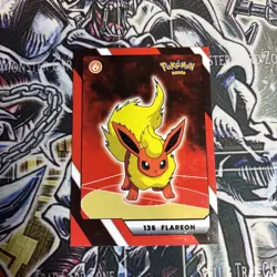 2025 Pokemon Kanto Full House - Circles Holo Common - Flareon #136 - Image 1