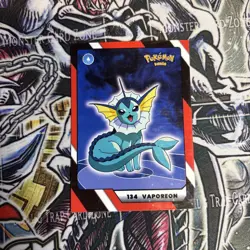 2025 Pokemon Kanto Full House - Circles Holo Common - Vaporeon #134 - Image 1
