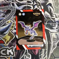 2025 Pokemon Kanto Full House - Circles Holo Common - Aerodactyl #142 - Image 1